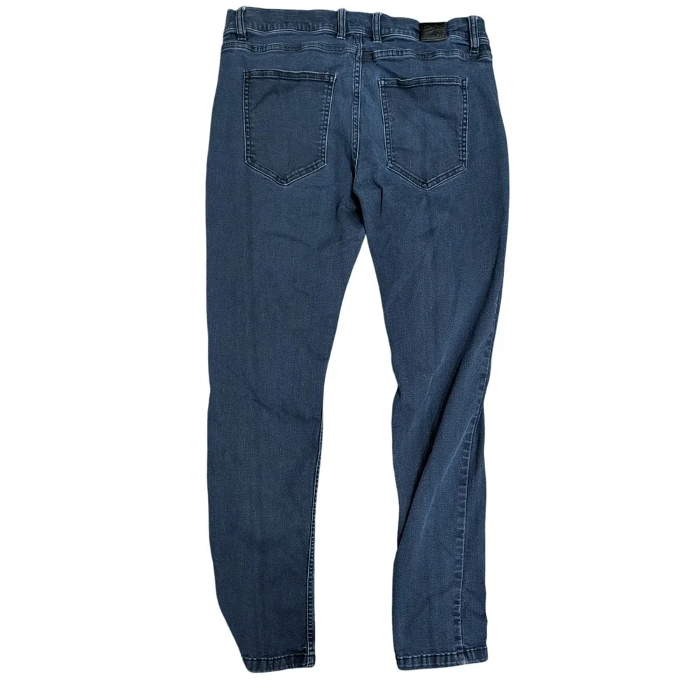 Mugsy Men's PMT Clutch Jeans Dark Wash Indigo Stretch Denim Slim Tapered- 36/34